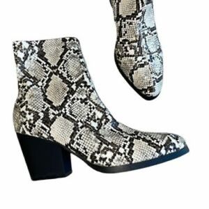 New French Connection Snakeskin Bootie Size 8